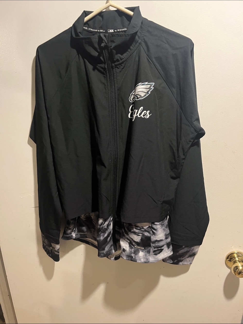 NFL Black & White Eagles Ski/Snow Jacket